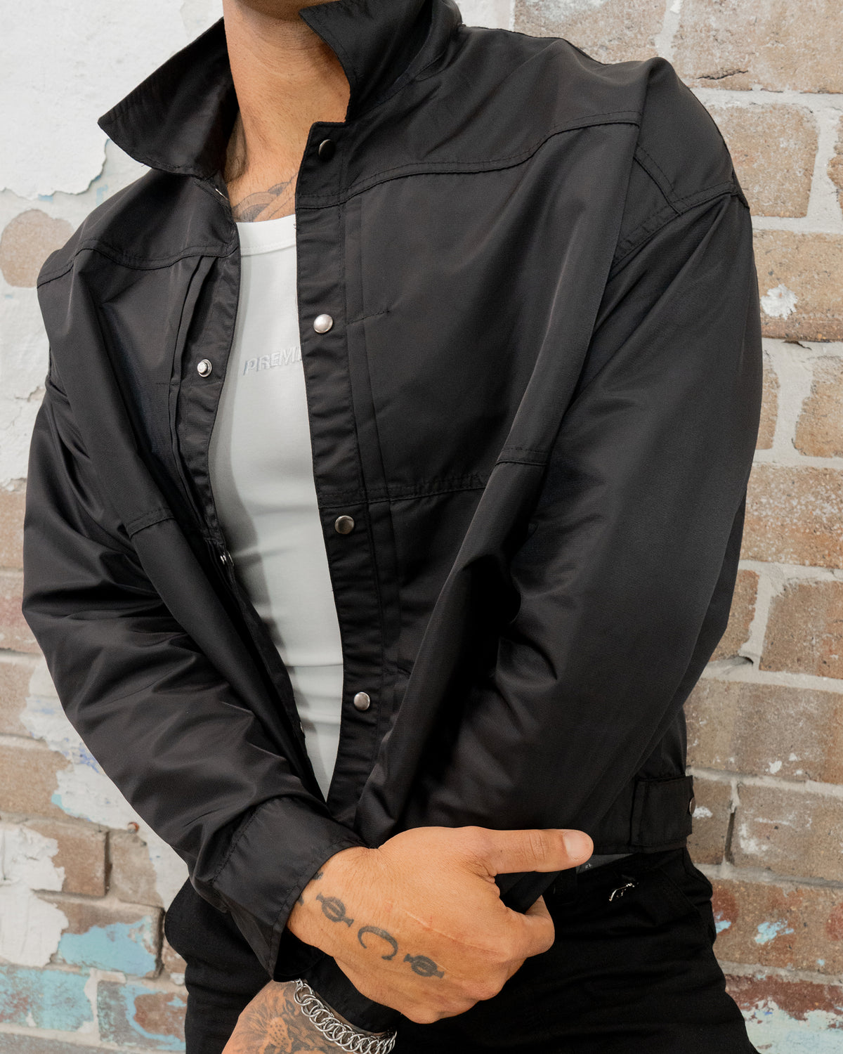 NYLON Overshirt (Black)