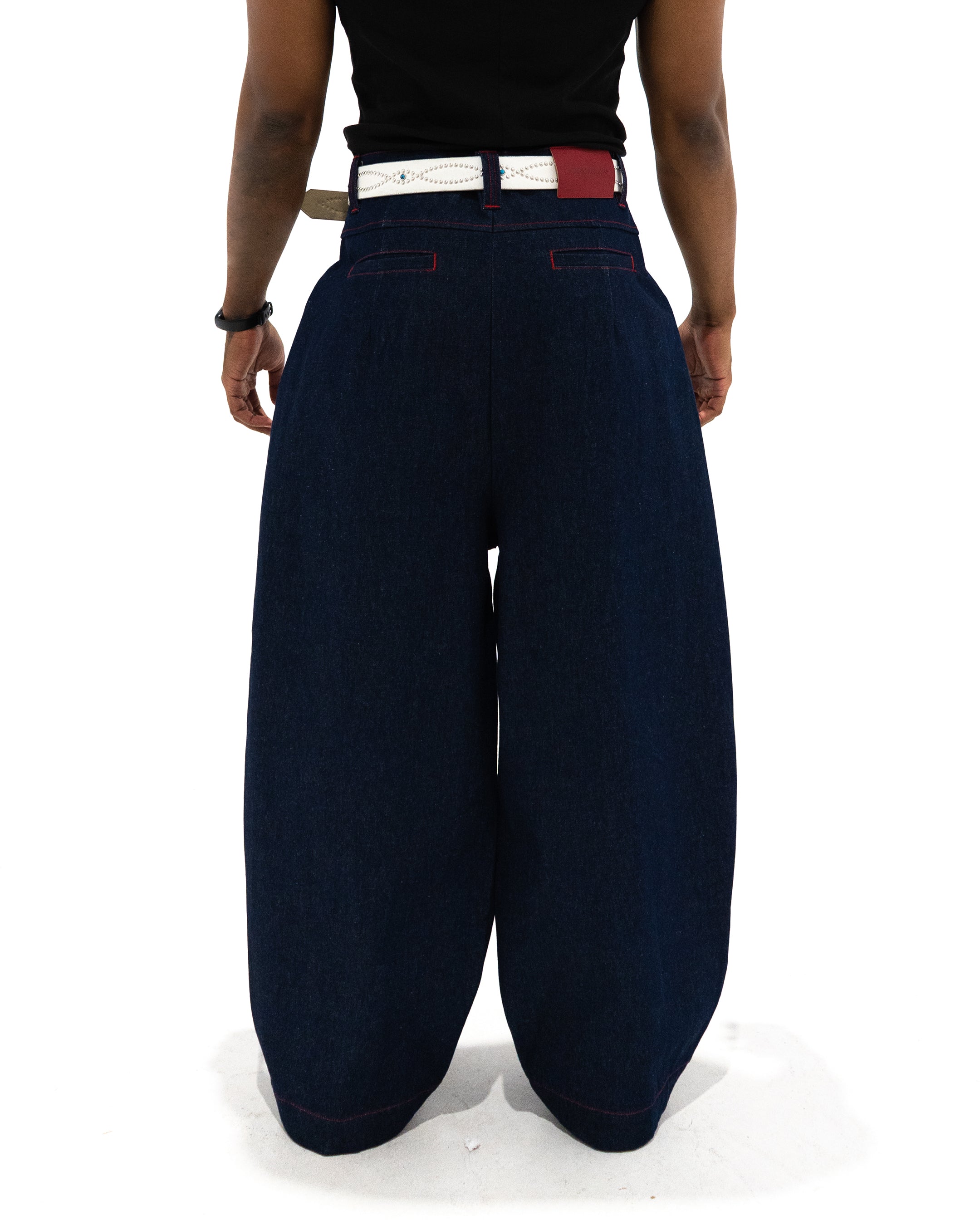 SHIBUYA Pleated Raw Denim (Indigo)
