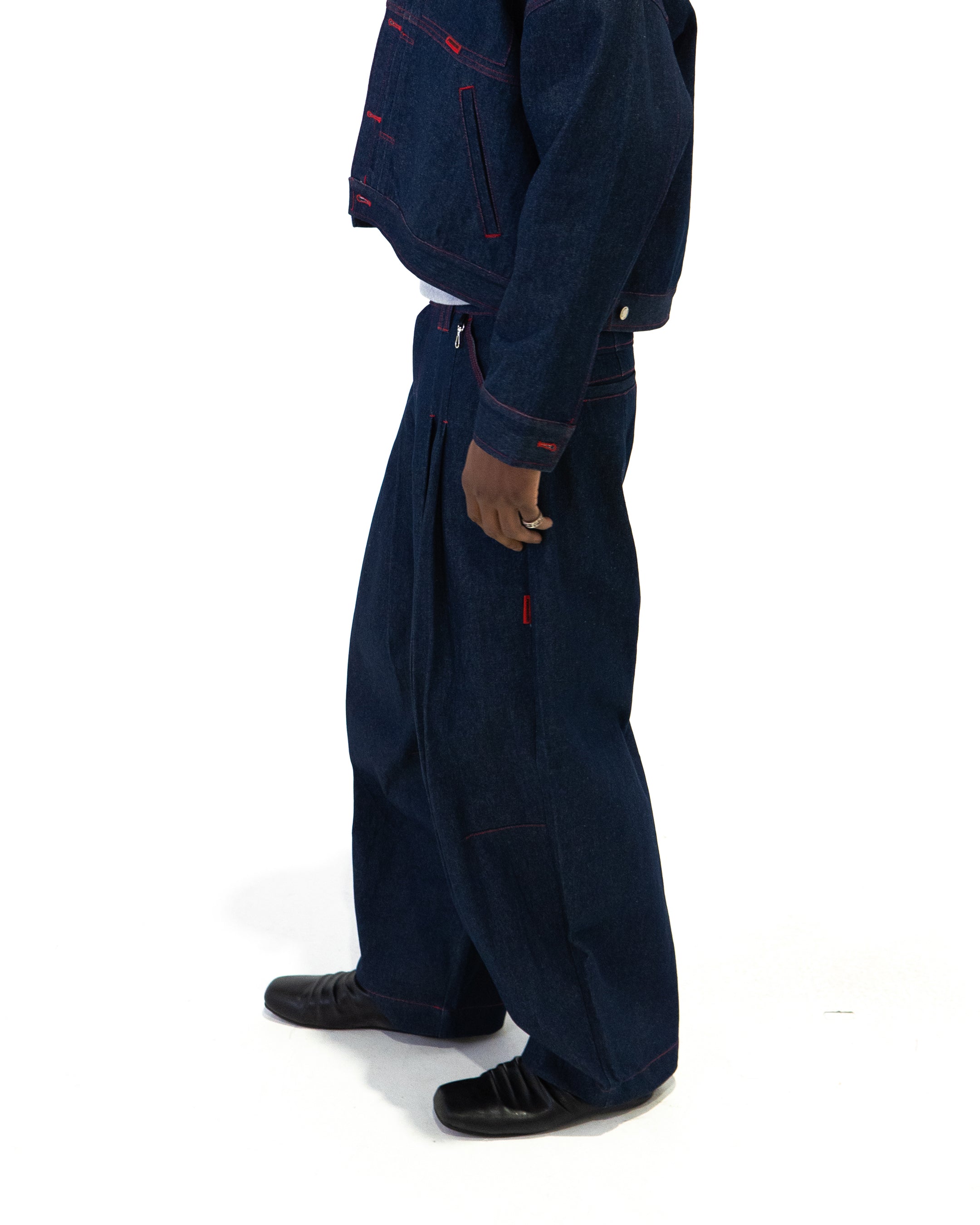 SHIBUYA Pleated Raw Denim (Indigo)