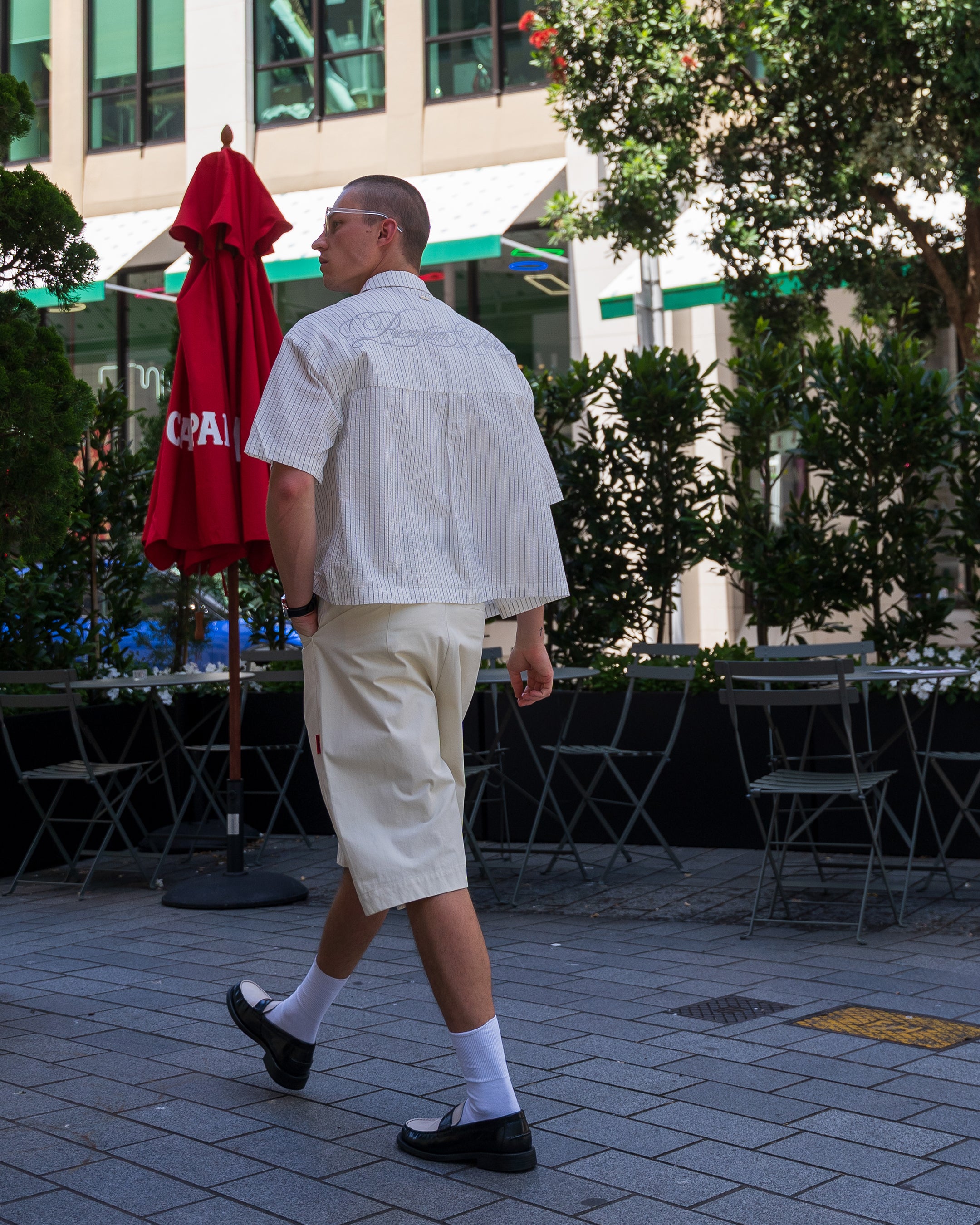 SHIBUYA Pleated Short (Cream) – PREMIUM© – Luxury Streetwear