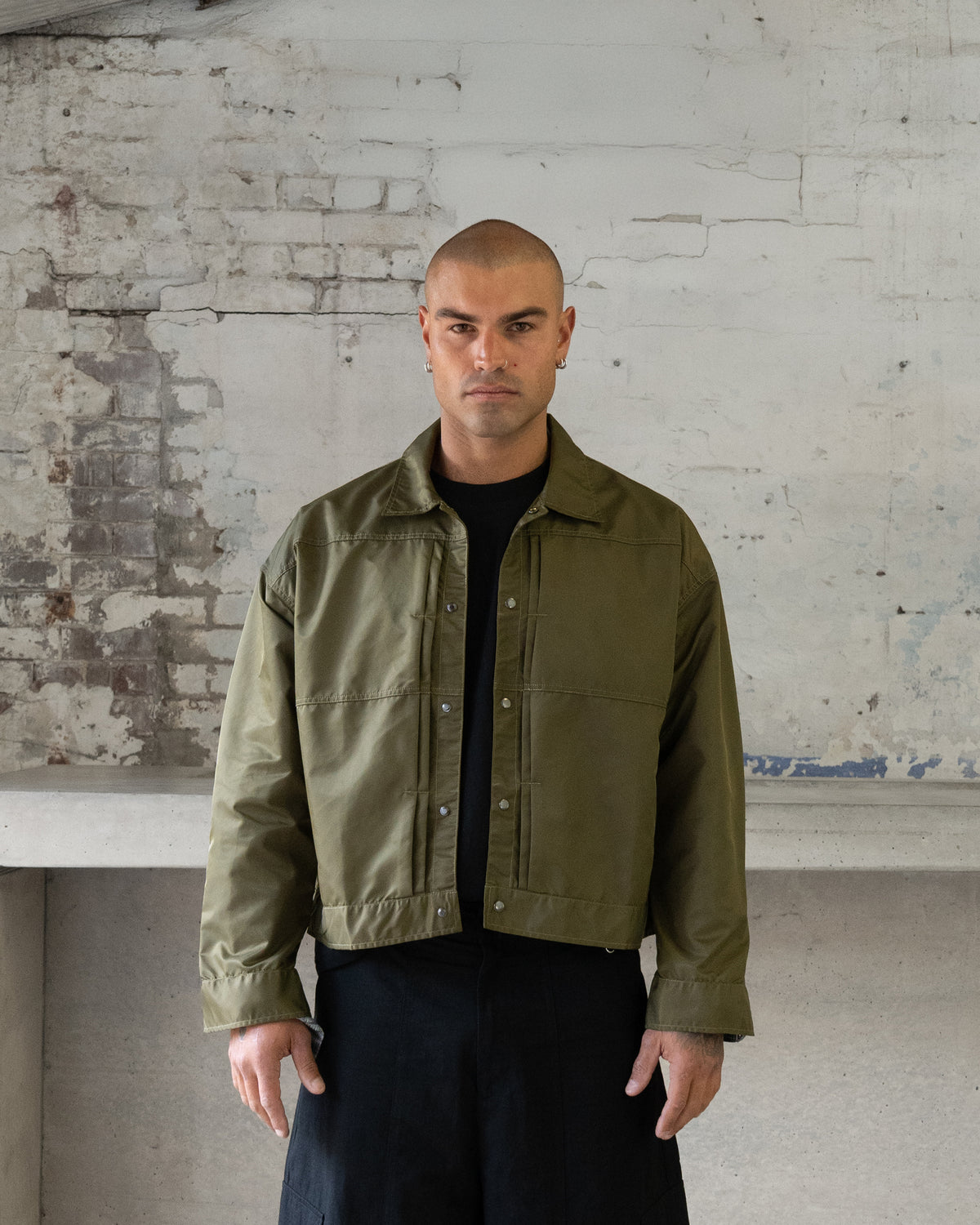 NYLON Overshirt (Army Green)