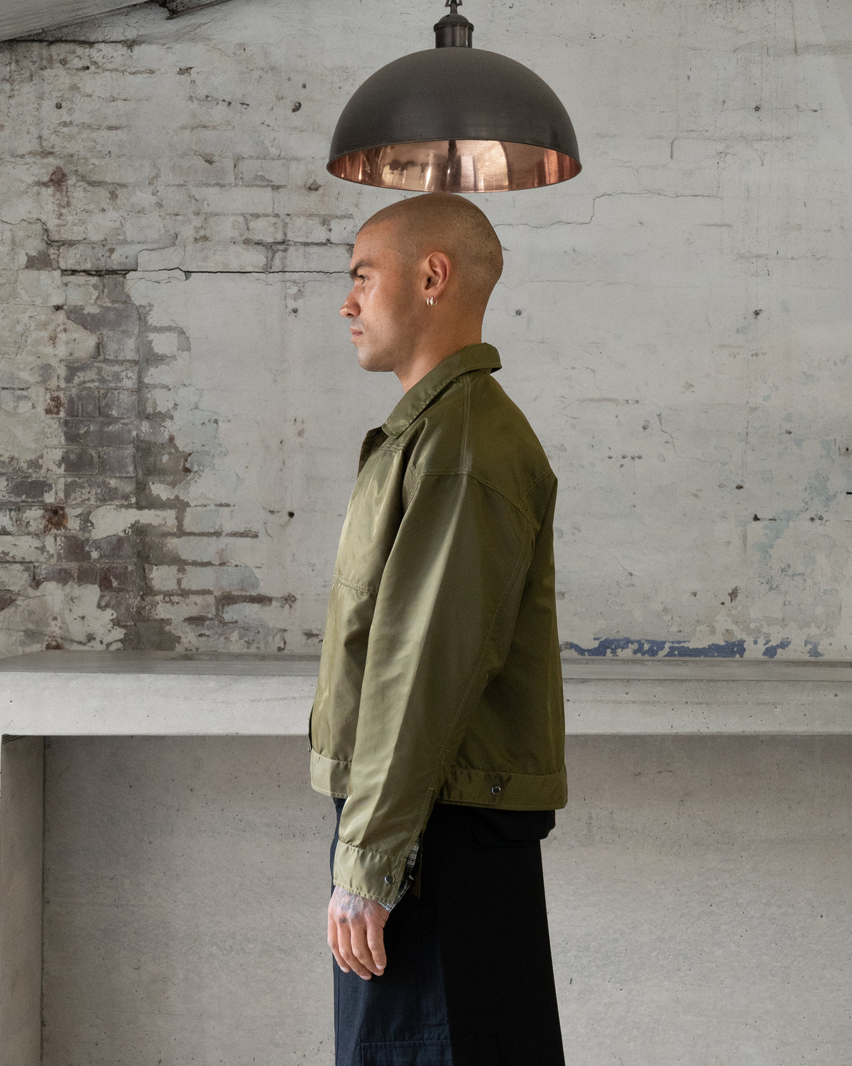 NYLON Overshirt (Army Green)