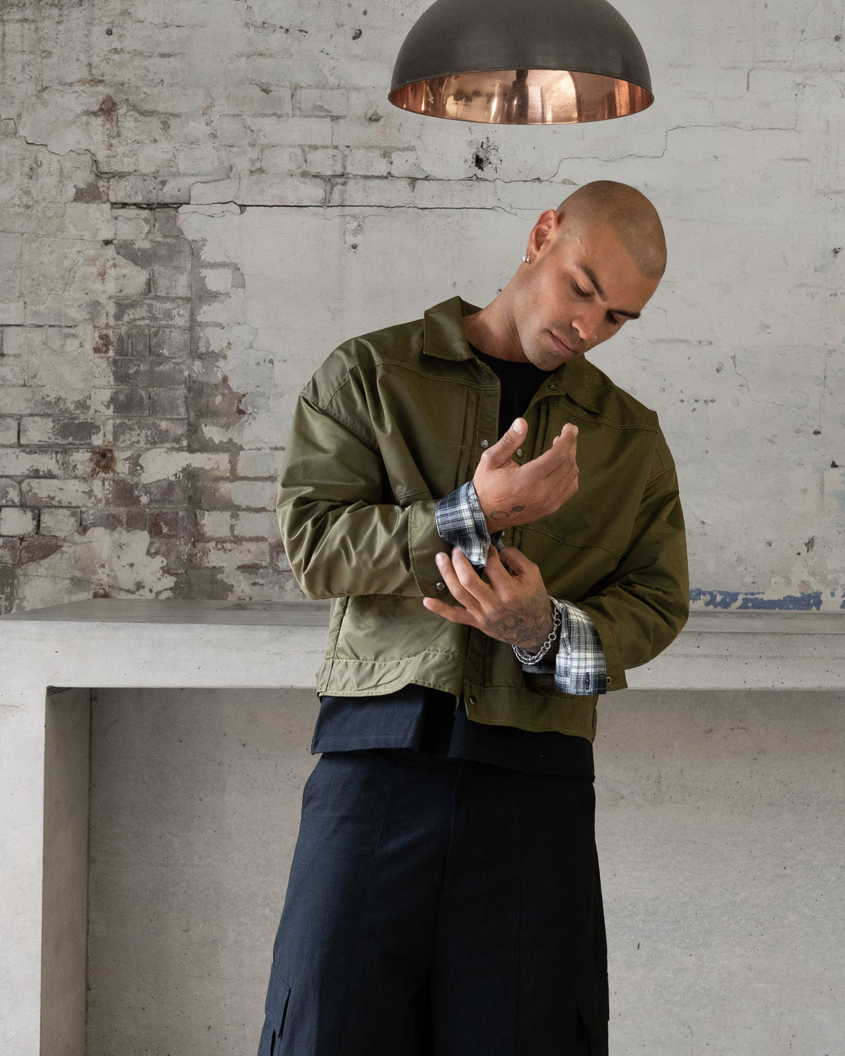 NYLON Overshirt (Army Green)