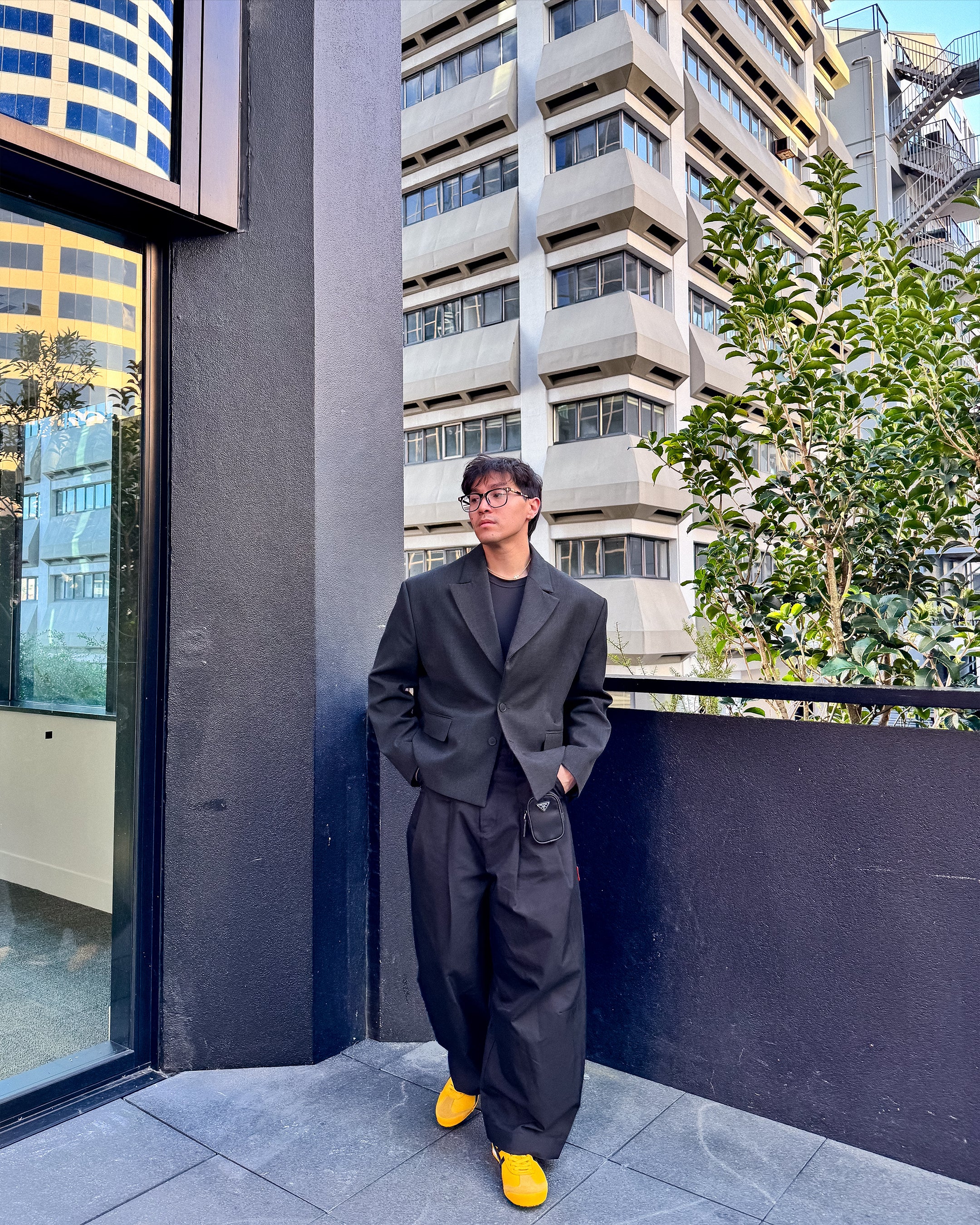 SHIBUYA Pleated Trouser (Black) – PREMIUM© – Luxury Streetwear
